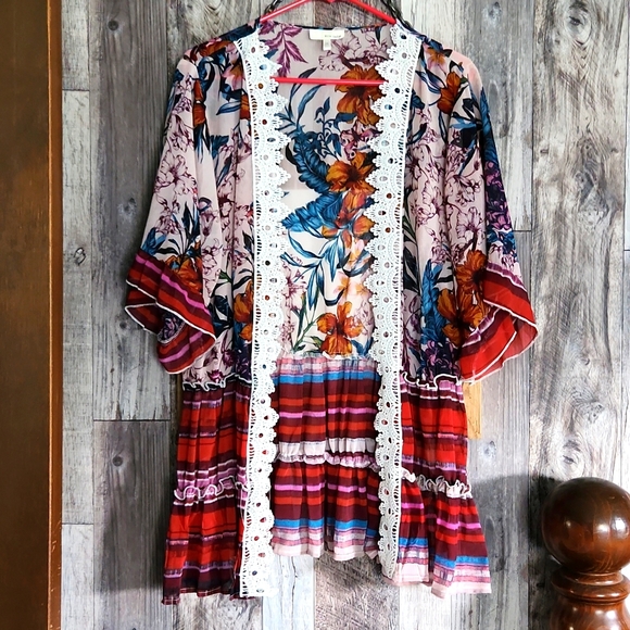 Fall color kimono - Picture 1 of 7